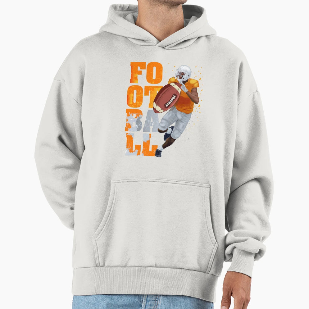 Power Football Hoodie - Casual Everyday Wear for Adults - T-Shirt, Sweatshirt, Hoodie