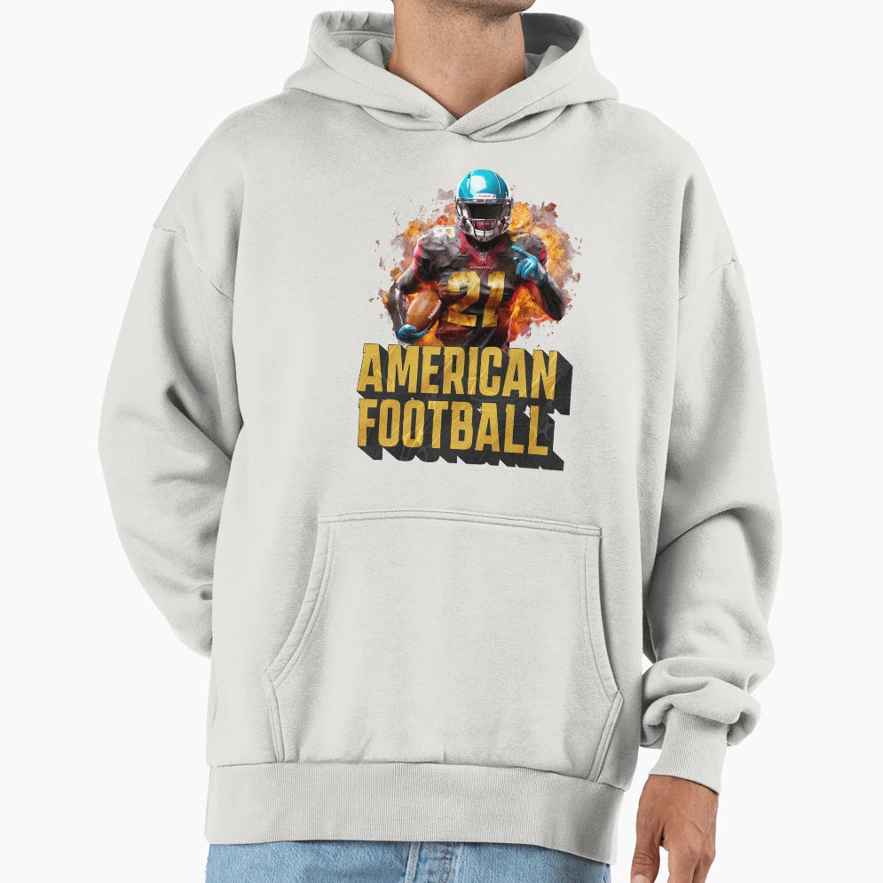American Football Hoodie - Aesthetic Graphic Men Women - T-Shirt, Sweatshirt, Hoodie