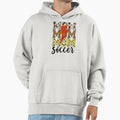 Soccer Mom Leopard Heart Soccer Mom Hoodie - Aesthetic Graphic Men Women - T-Shirt, Sweatshirt, Hoodie