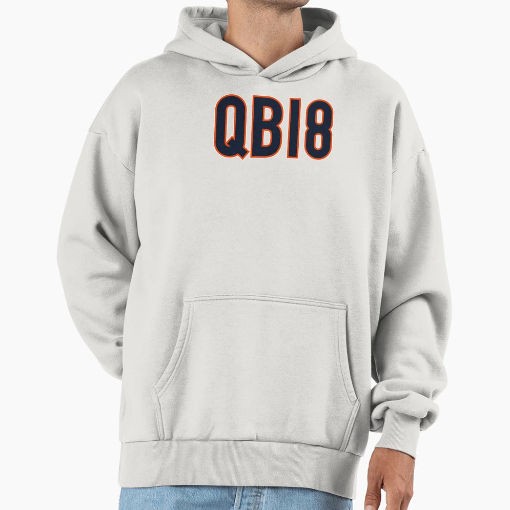 Qb18 Chicago Navy Hoodie - Streetwear Style Men Women - T-Shirt, Sweatshirt, Hoodie