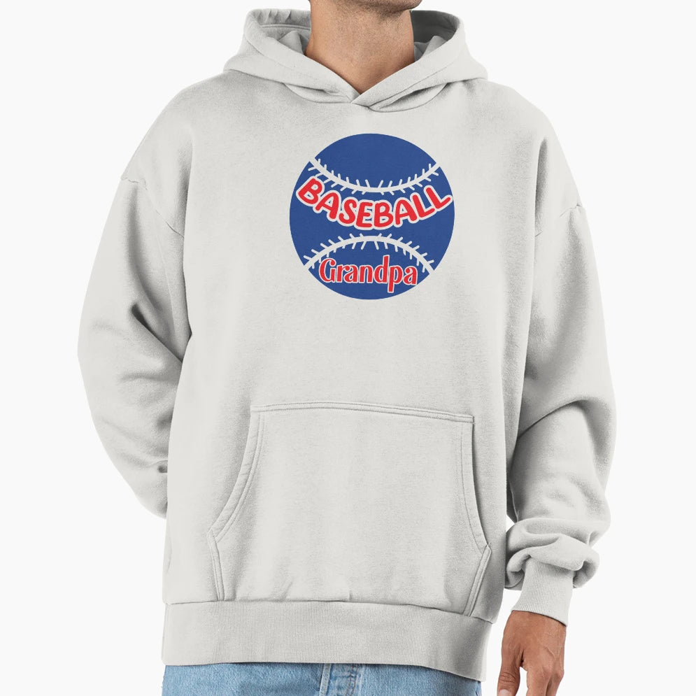 Baseball Grandpa Hoodie - Casual Everyday Wear for Adults - T-Shirt, Sweatshirt, Hoodie