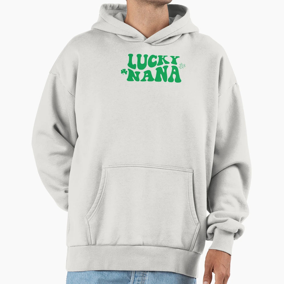 Lucky Nana Hoodie - Minimalist Print Men Women - T-Shirt, Sweatshirt, Hoodie