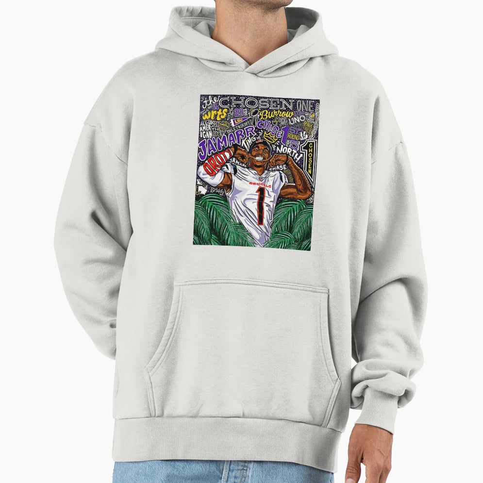Jamarr Chase Hoodie - Casual Everyday Wear Men Women - T-Shirt, Sweatshirt, Hoodie
