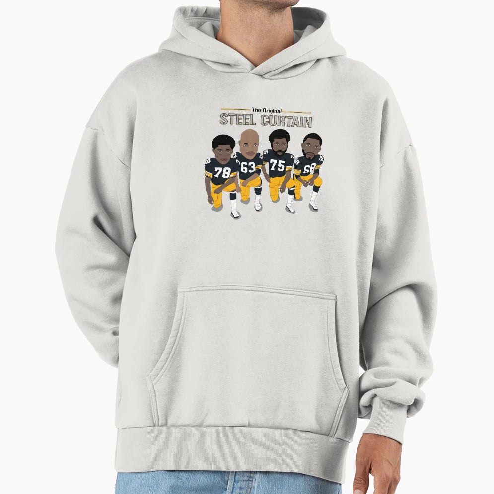 Steel Curtain Pittsburgh Steelers Hoodie - Streetwear Style Unisex - T-Shirt, Sweatshirt, Hoodie