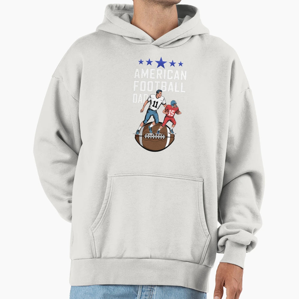 American Football Dad Hoodie - Trendy Graphic Unisex - T-Shirt, Sweatshirt, Hoodie