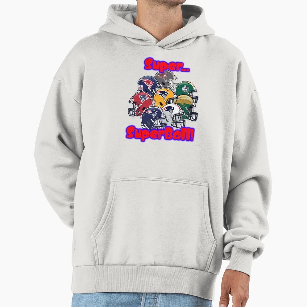 Super Superball Hoodie - Unique Graphic for Adults - T-Shirt, Sweatshirt, Hoodie
