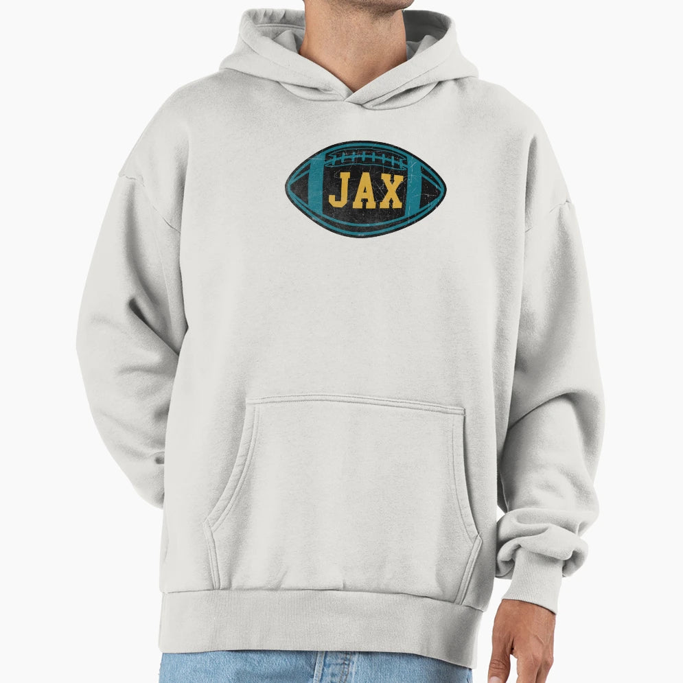 Jacksonville Throwback Football Hoodie - Aesthetic Graphic Unisex - T-Shirt, Sweatshirt, Hoodie