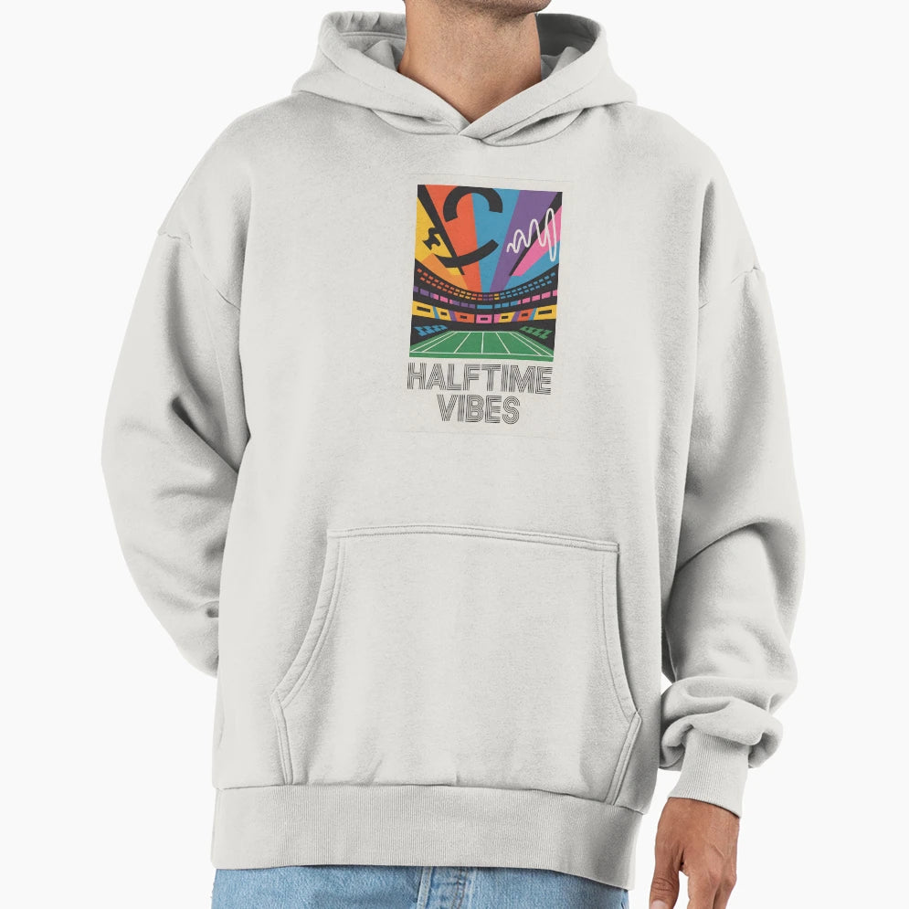 Halftime Vibes Bold Super Bowl Show Hoodie - Aesthetic Graphic Unisex - T-Shirt, Sweatshirt, Hoodie