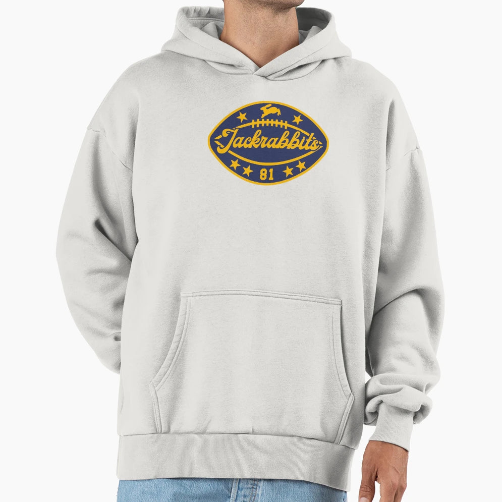 Jackrabbits Football 2 Hoodie - Trendy Graphic for Adults - T-Shirt, Sweatshirt, Hoodie