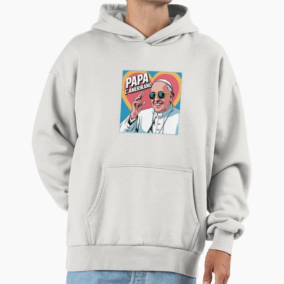 Pope Amerikano Leon Pop Art Saint Modern Hoodie - Trendy Graphic for Adults - T-Shirt, Sweatshirt, Hoodie