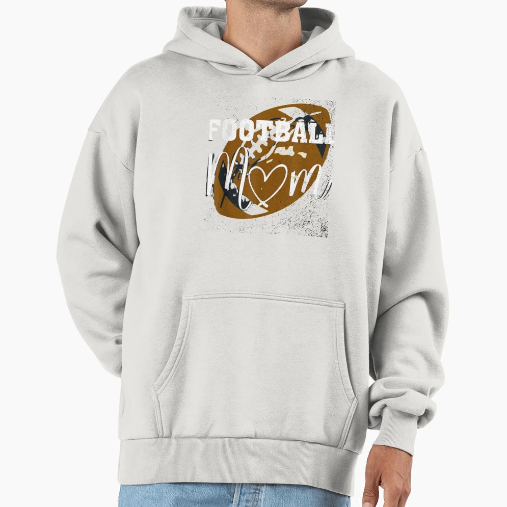 Football Mom Hoodie - Trendy Graphic for Adults - T-Shirt, Sweatshirt, Hoodie