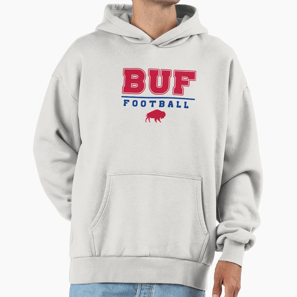 Buf Football Buffalo Football Hoodie - Custom Art Print Unisex - T-Shirt, Sweatshirt, Hoodie