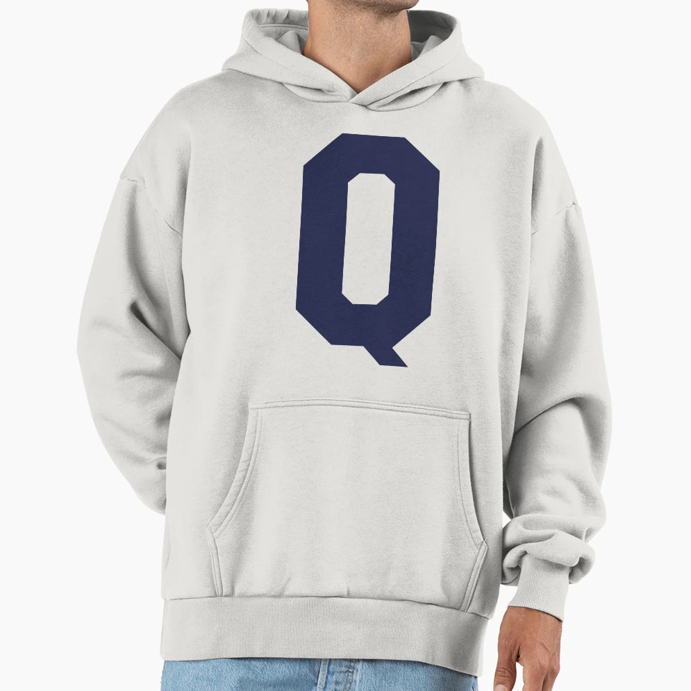 Alphabet Marine Blue Q Sports Letter Q Hoodie - Graphic Print Men Women - T-Shirt, Sweatshirt, Hoodie