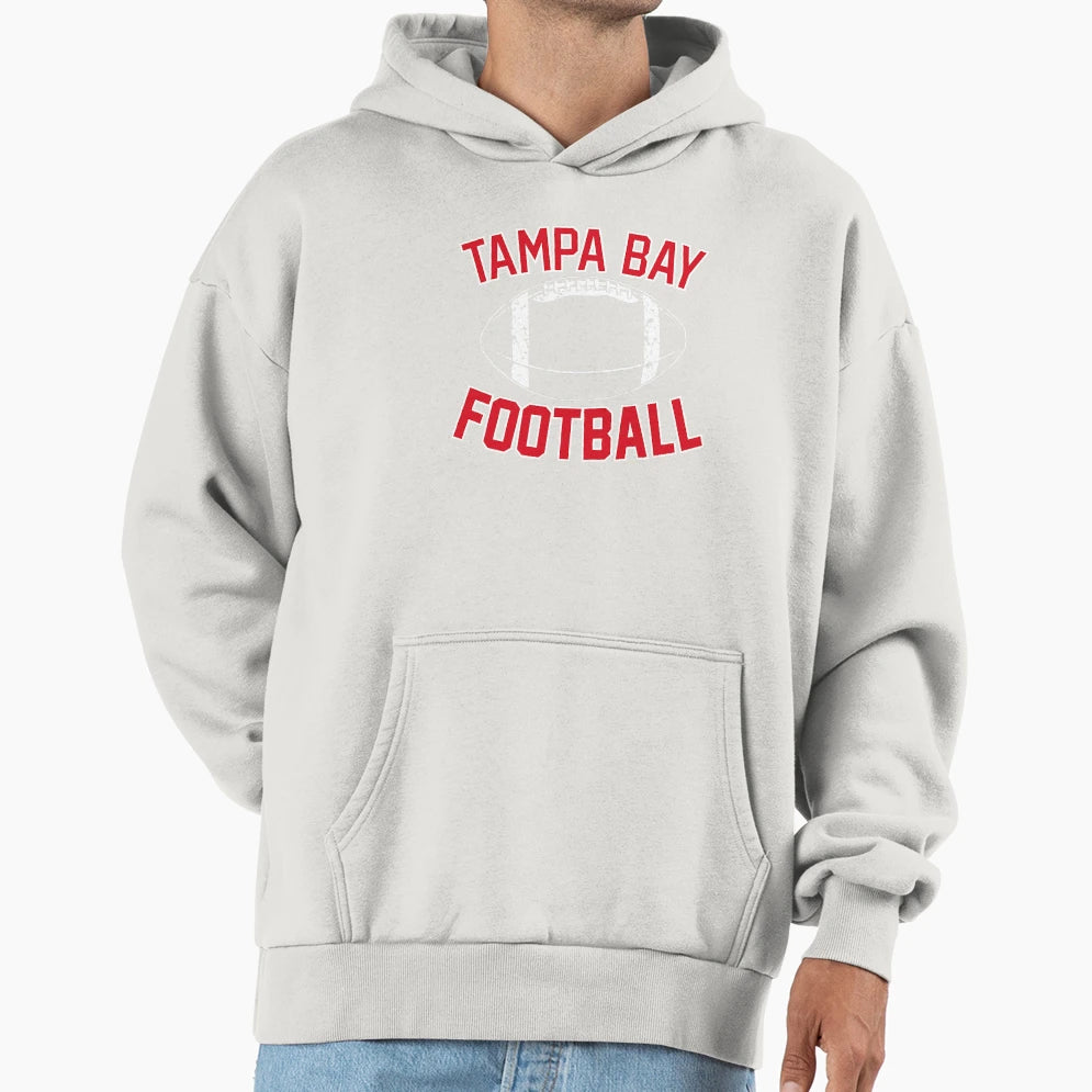 Tampa Bay Old School Football Hoodie - Custom Art Print for Adults - T-Shirt, Sweatshirt, Hoodie