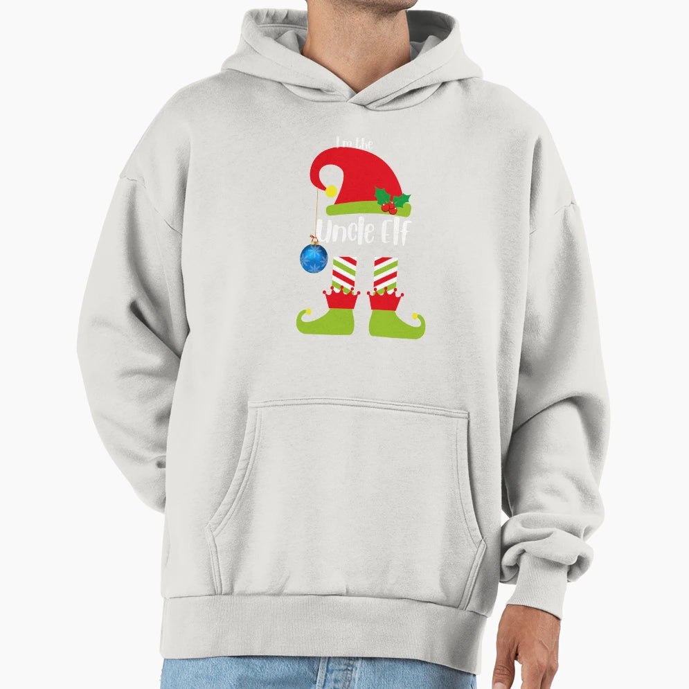 Uncle Elf Hoodie - Unique Graphic for Adults - T-Shirt, Sweatshirt, Hoodie