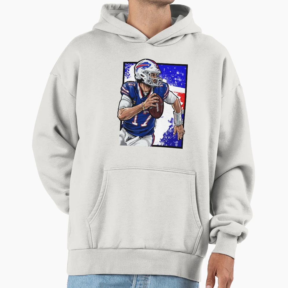 Allen Blue B Hoodie - Fun Novelty Design for Adults - T-Shirt, Sweatshirt, Hoodie