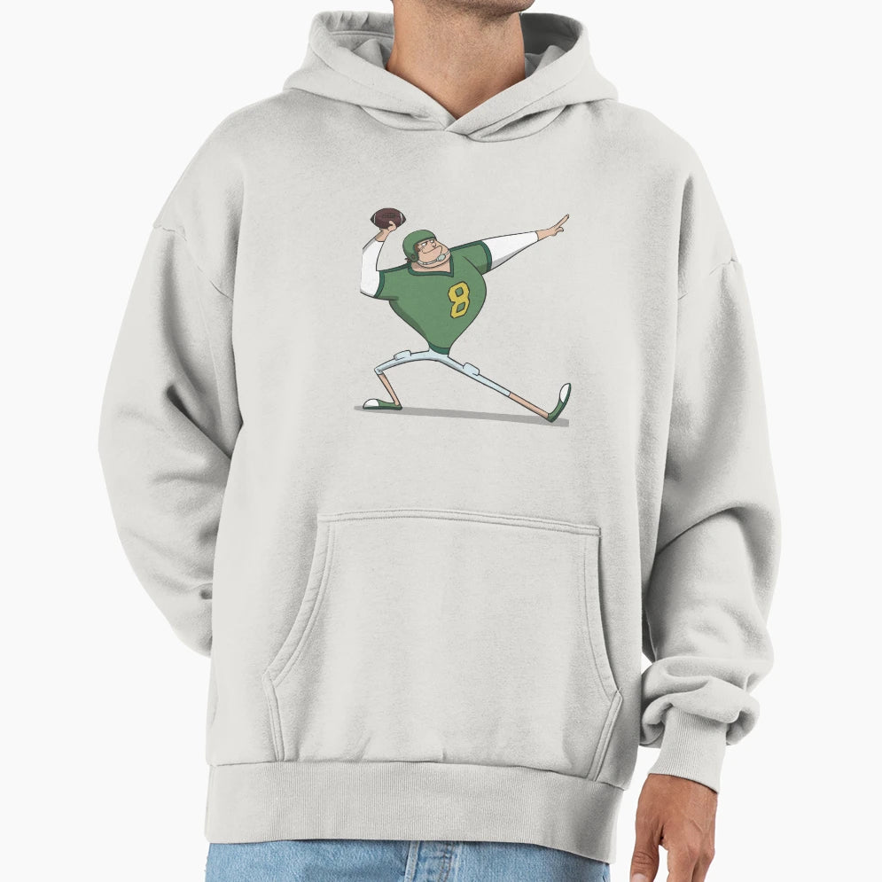 American Football Throw Hoodie - Minimalist Print Men Women - T-Shirt, Sweatshirt, Hoodie
