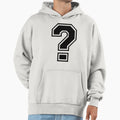 Question Mark Hoodie - Minimalist Print for Adults - T-Shirt, Sweatshirt, Hoodie
