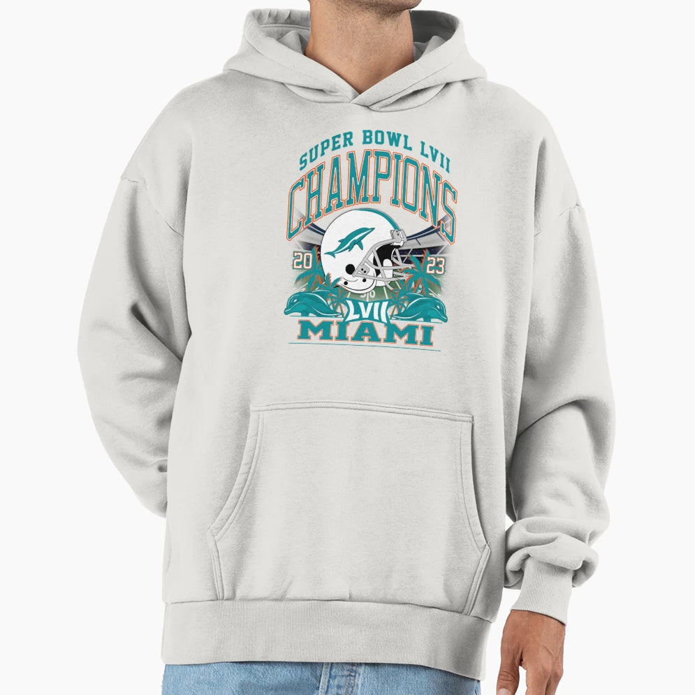 Football Miami Dolphins Hoodie - Custom Art Print Unisex - T-Shirt, Sweatshirt, Hoodie