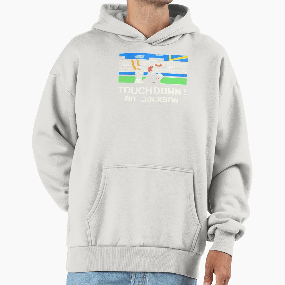 Tecmo Bo Touchdown Hoodie - Unique Graphic Men Women - T-Shirt, Sweatshirt, Hoodie