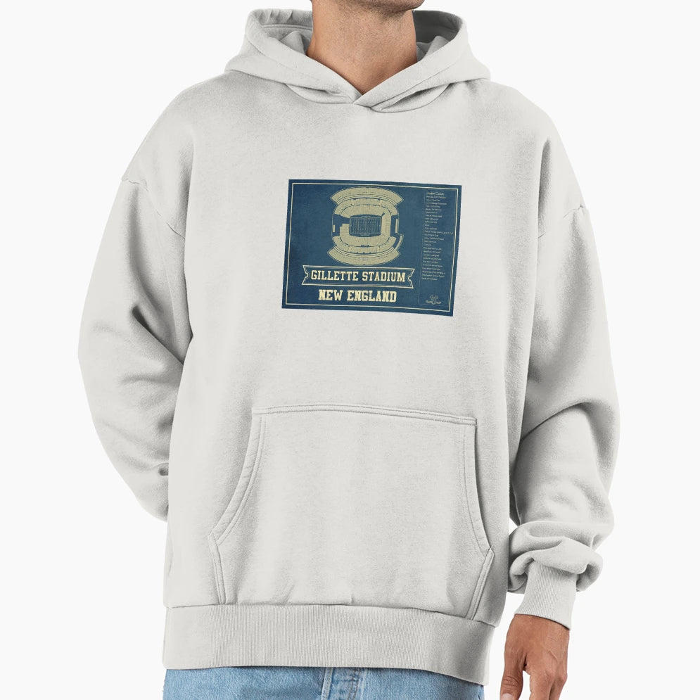 New England Patriots Gillette Stadium Hoodie - Casual Everyday Wear Unisex - T-Shirt, Sweatshirt, Hoodie