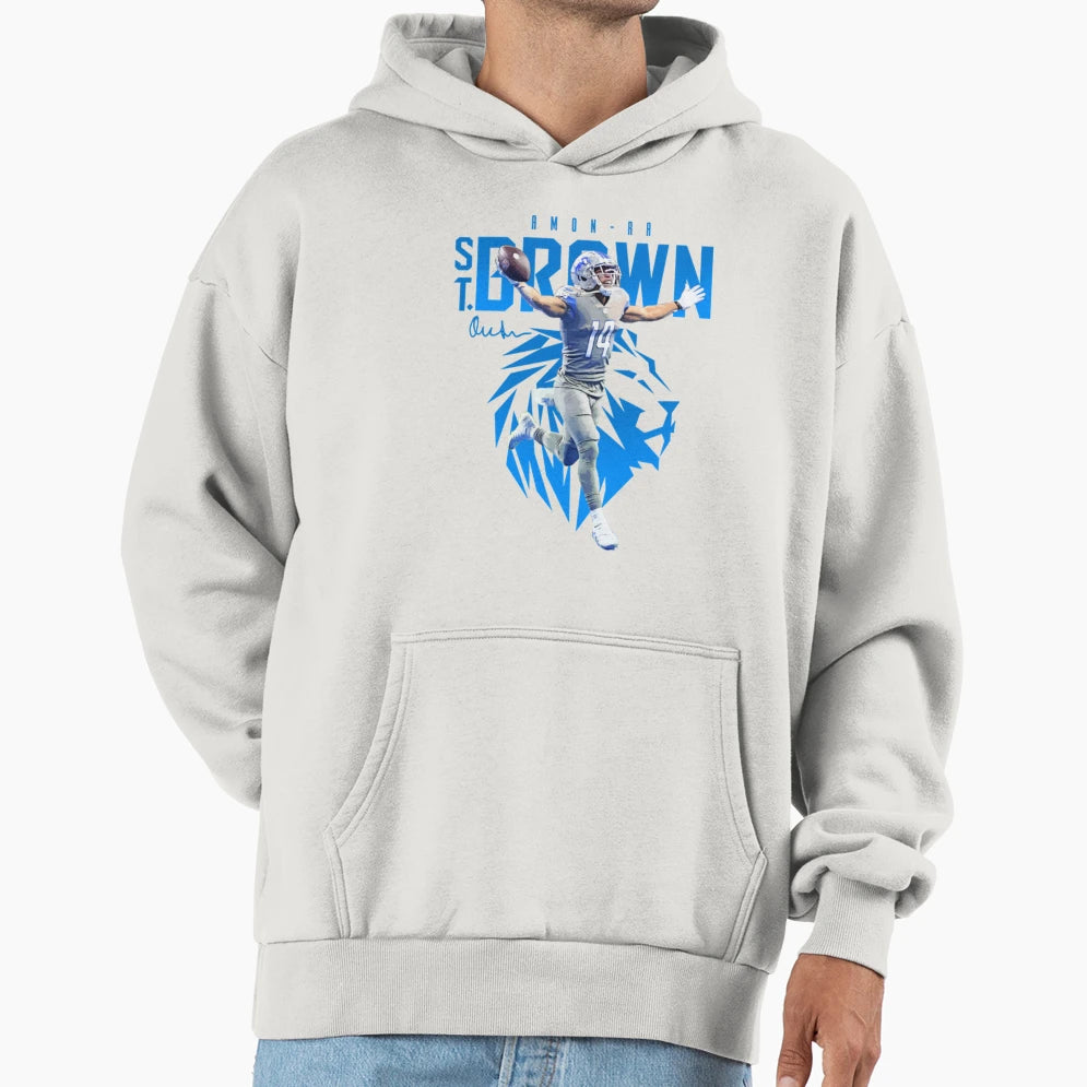 Amon Ra St Brown T-Shirt - Trendy Graphic for Adults - T-Shirt, Sweatshirt, Hoodie