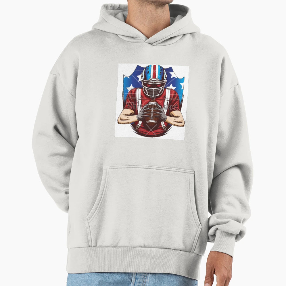 American Football Hoodie - Custom Art Print for Adults - T-Shirt, Sweatshirt, Hoodie