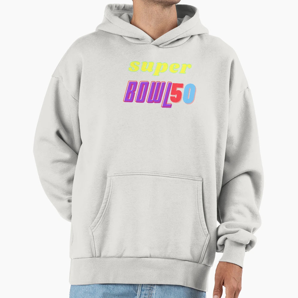 Super Bowl 50 Hoodie - Unique Graphic for Adults - T-Shirt, Sweatshirt, Hoodie