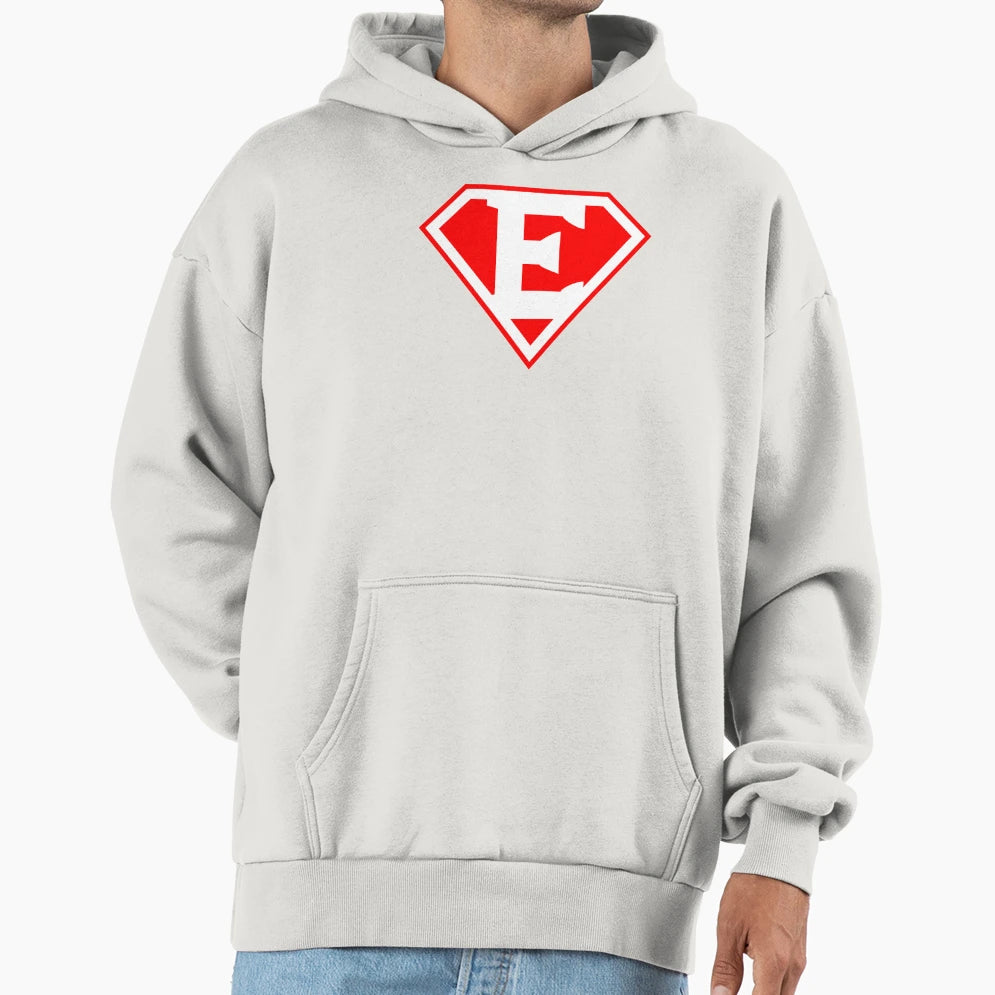 Letter E Vol 5 Z Super Letter Hoodie - Aesthetic Graphic Unisex - T-Shirt, Sweatshirt, Hoodie