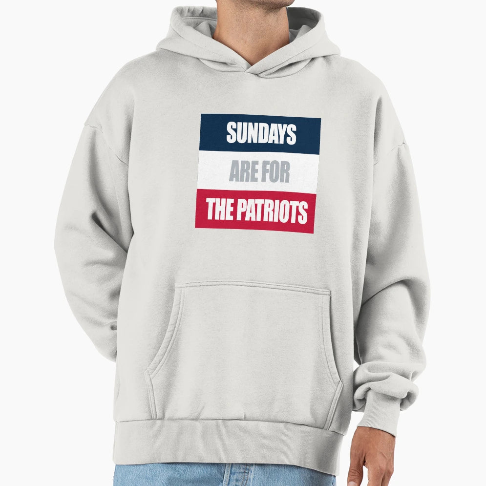 Sundays Are Patriots Hoodie - Graphic Print for Adults - T-Shirt, Sweatshirt, Hoodie