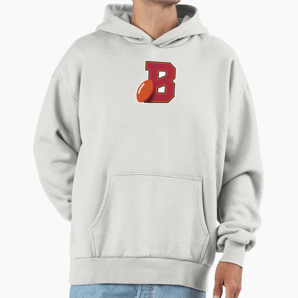 Tampa Bay Football Monogram Hoodie - Minimalist Print Men Women - T-Shirt, Sweatshirt, Hoodie