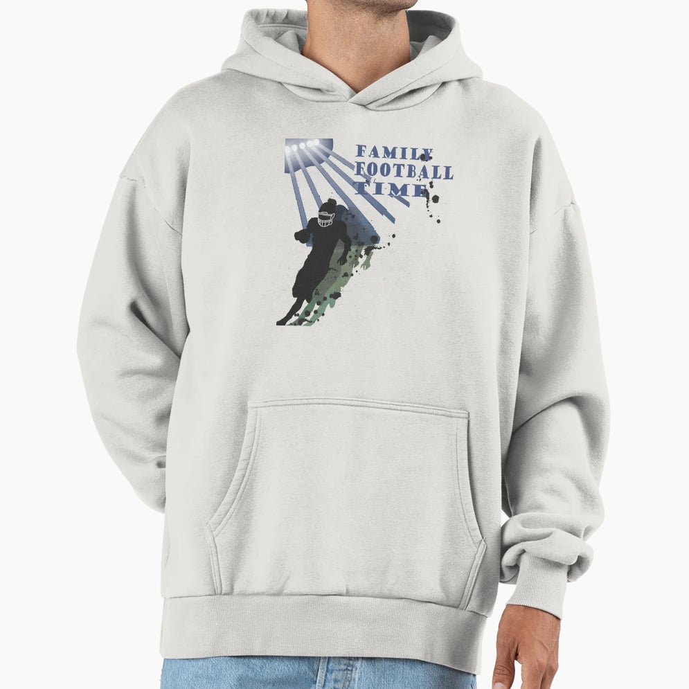Family Football Time Football Hoodie - Custom Art Print for Adults - T-Shirt, Sweatshirt, Hoodie
