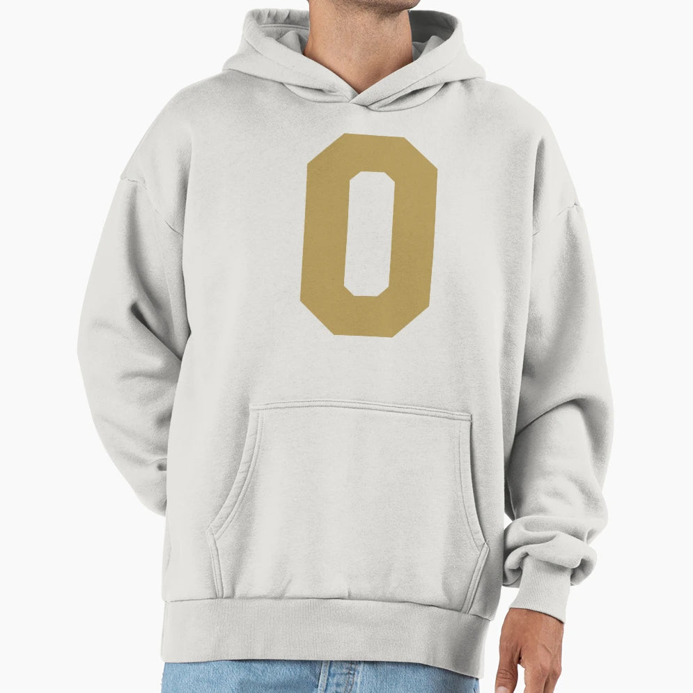 Alphabet Gold O Sports Letter O Hoodie - Fun Novelty Design for Adults - T-Shirt, Sweatshirt, Hoodie