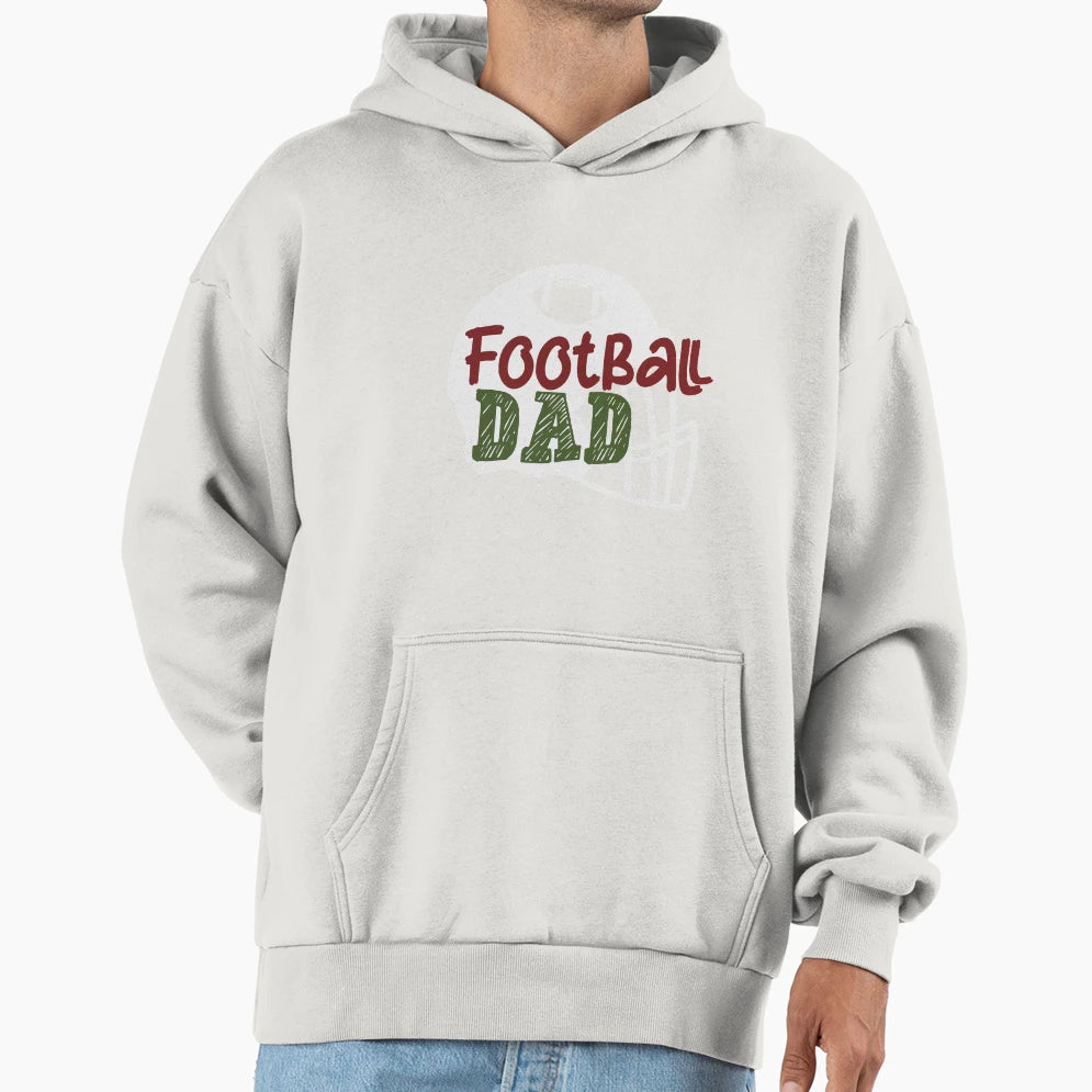 Football Dad Hoodie - Graphic Print Unisex - T-Shirt, Sweatshirt, Hoodie