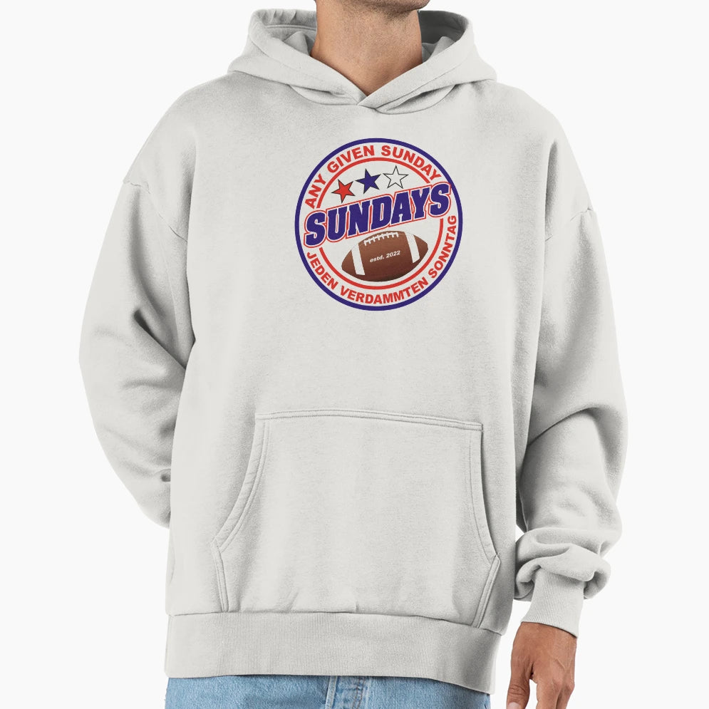 Sundays Any Given Sunday Hoodie - Graphic Print for Adults - T-Shirt, Sweatshirt, Hoodie