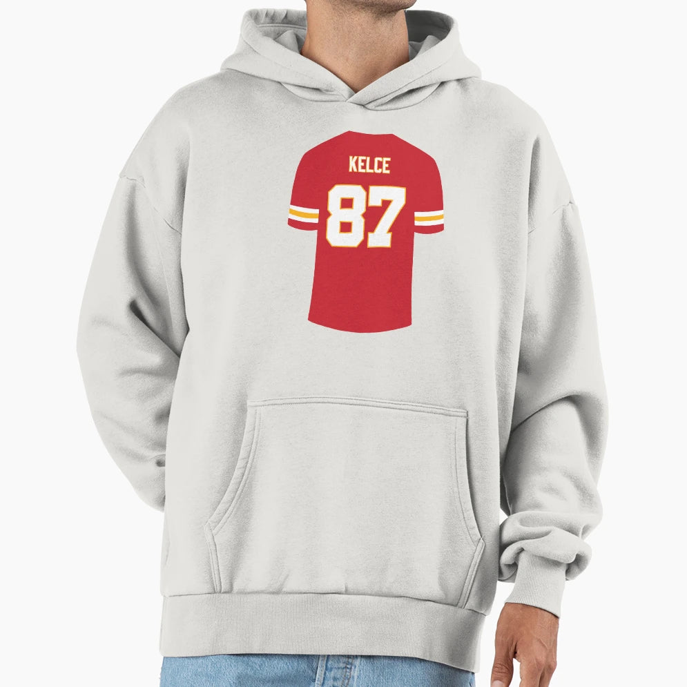 Kelce 87 Hoodie - Custom Art Print for Adults - T-Shirt, Sweatshirt, Hoodie