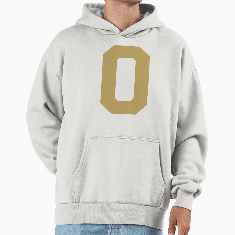 Number 0 Gold Zero Sports Number 0 Hoodie - Novelty Apparel Men Women - T-Shirt, Sweatshirt, Hoodie