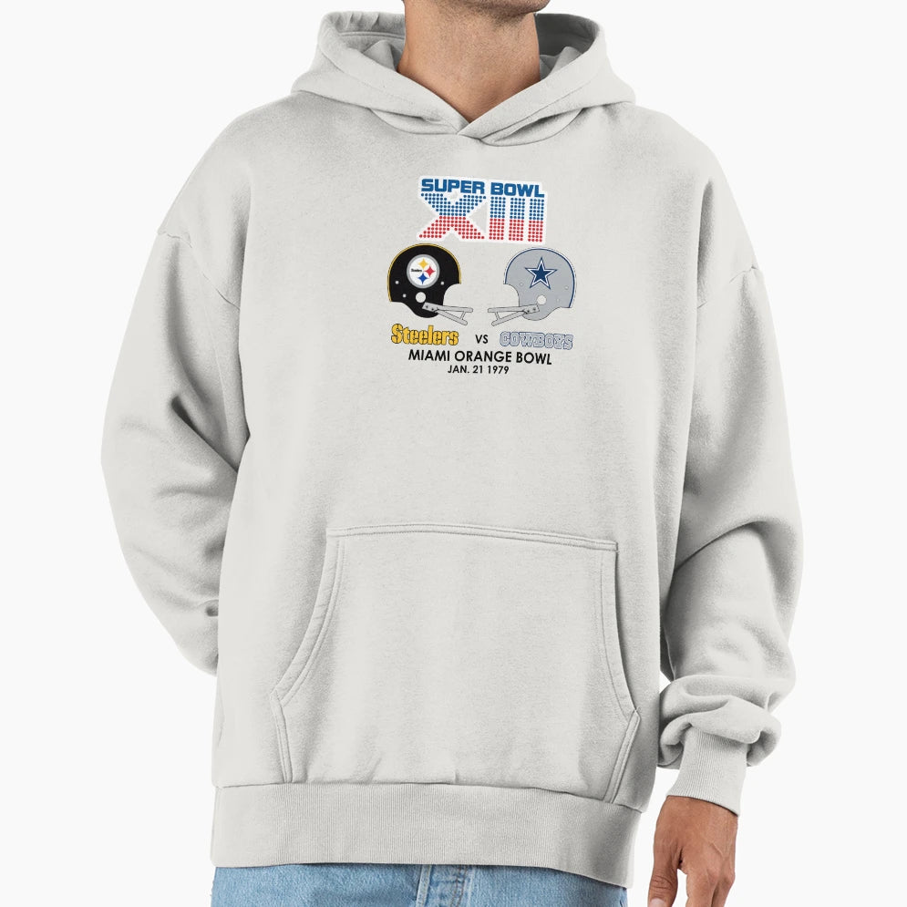 Super Bowl Xiii Hoodie - Novelty Apparel Men Women - T-Shirt, Sweatshirt, Hoodie