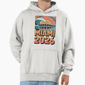 Miami 2026 Ocean Wave Football V20 T-Shirt - Minimalist Print Men Women - T-Shirt, Sweatshirt, Hoodie