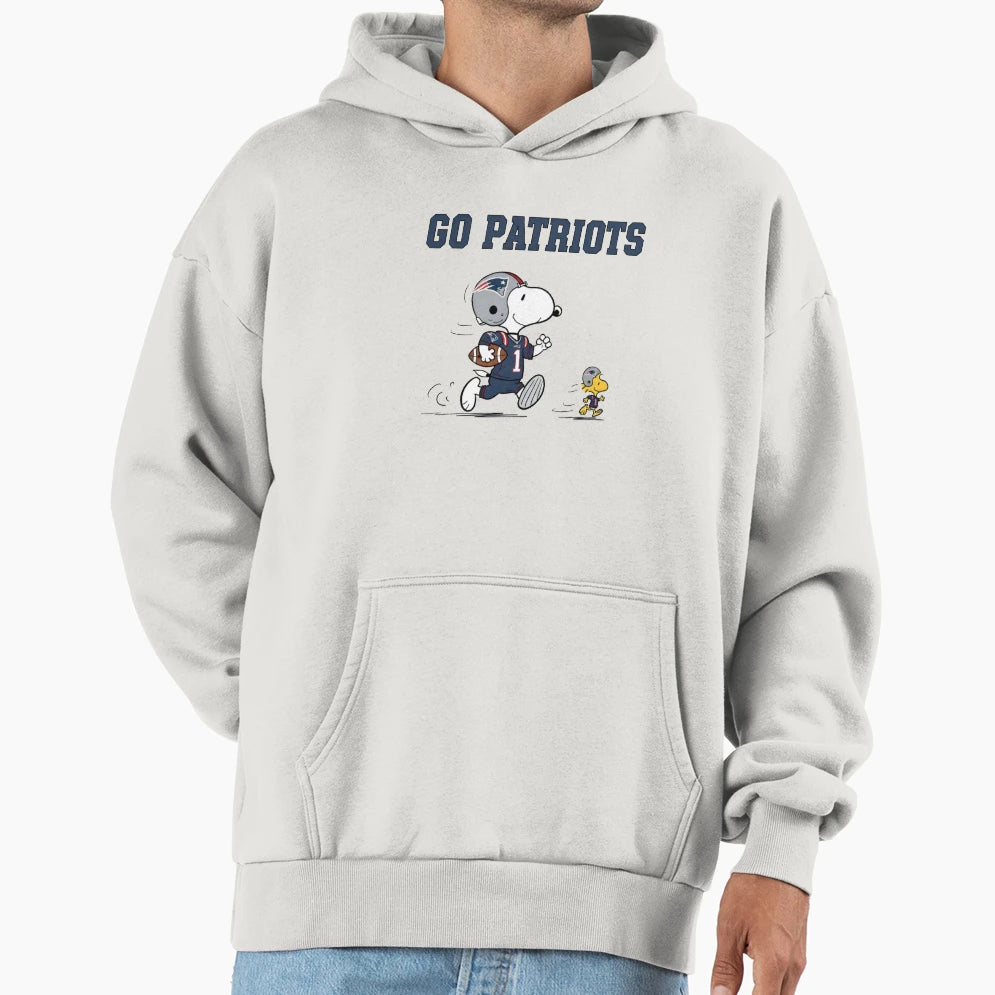 Go Patriots Hoodie - Graphic Print for Adults - T-Shirt, Sweatshirt, Hoodie
