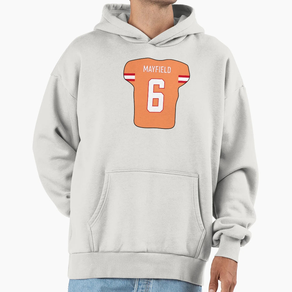 Baker Mayfield Jersey Hoodie - Trendy Graphic Unisex - T-Shirt, Sweatshirt, Hoodie