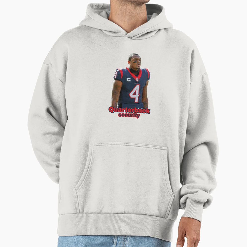 Quarterback Security Football Hoodie - Custom Art Print for Adults - T-Shirt, Sweatshirt, Hoodie