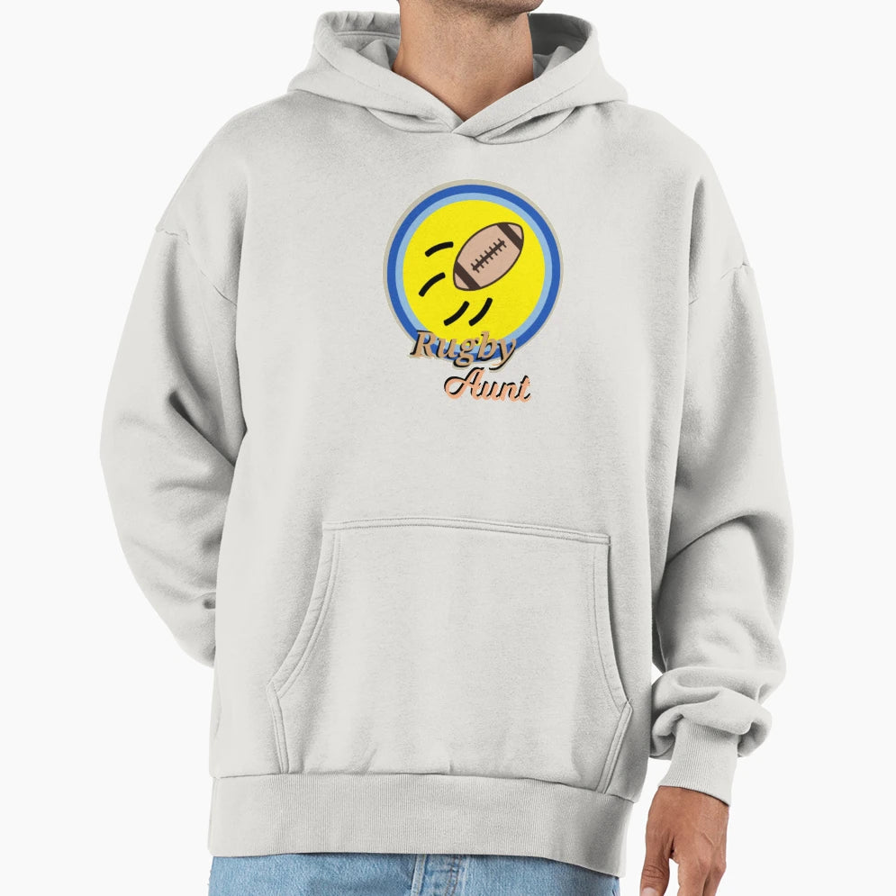 Rugby Aunt Hoodie - Casual Everyday Wear for Adults - T-Shirt, Sweatshirt, Hoodie