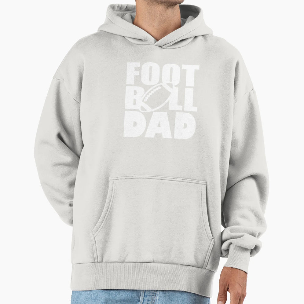 Football Dad Hoodie - Graphic Print for Adults - T-Shirt, Sweatshirt, Hoodie