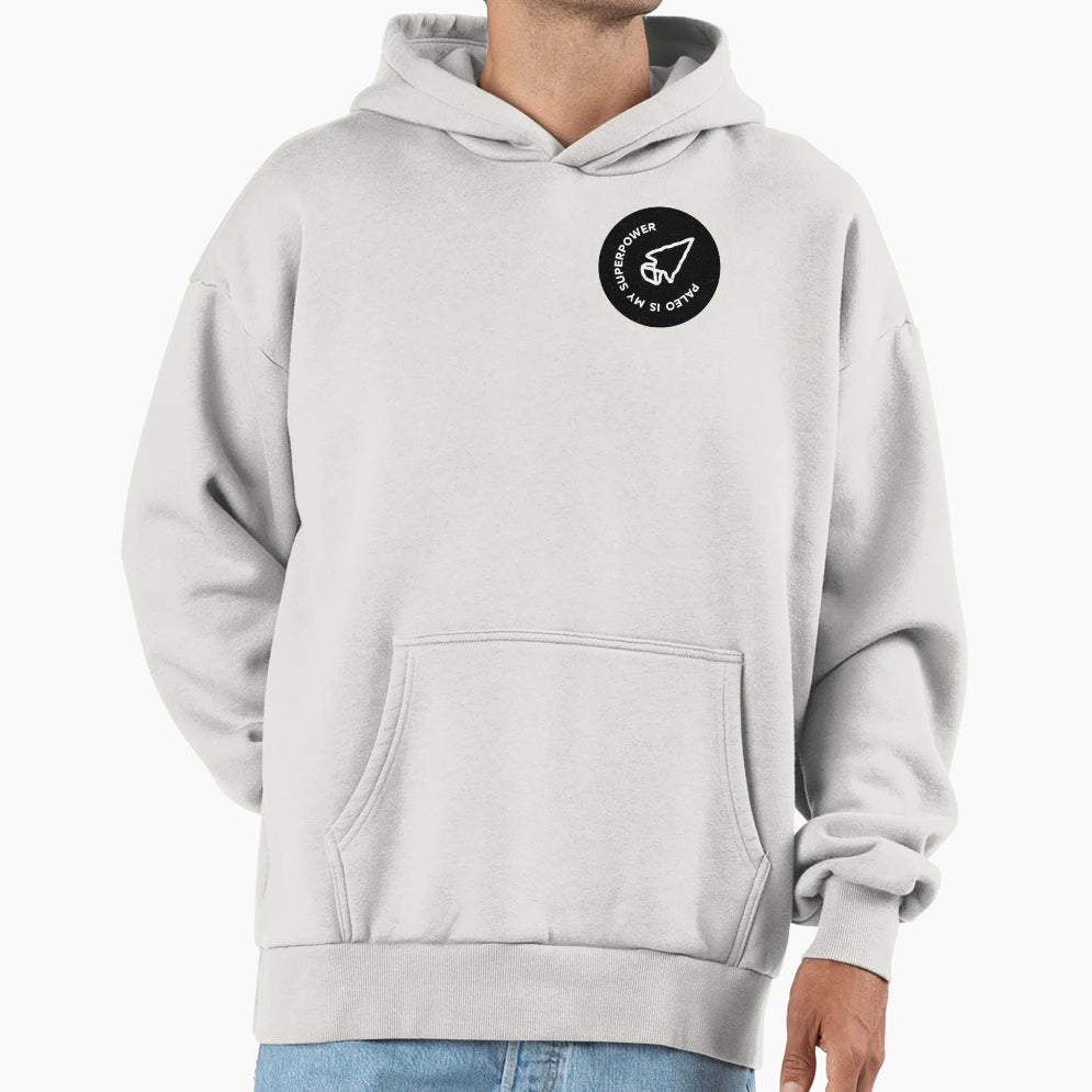 Paleo Is My Superpower Hoodie - Unique Graphic for Adults - T-Shirt, Sweatshirt, Hoodie