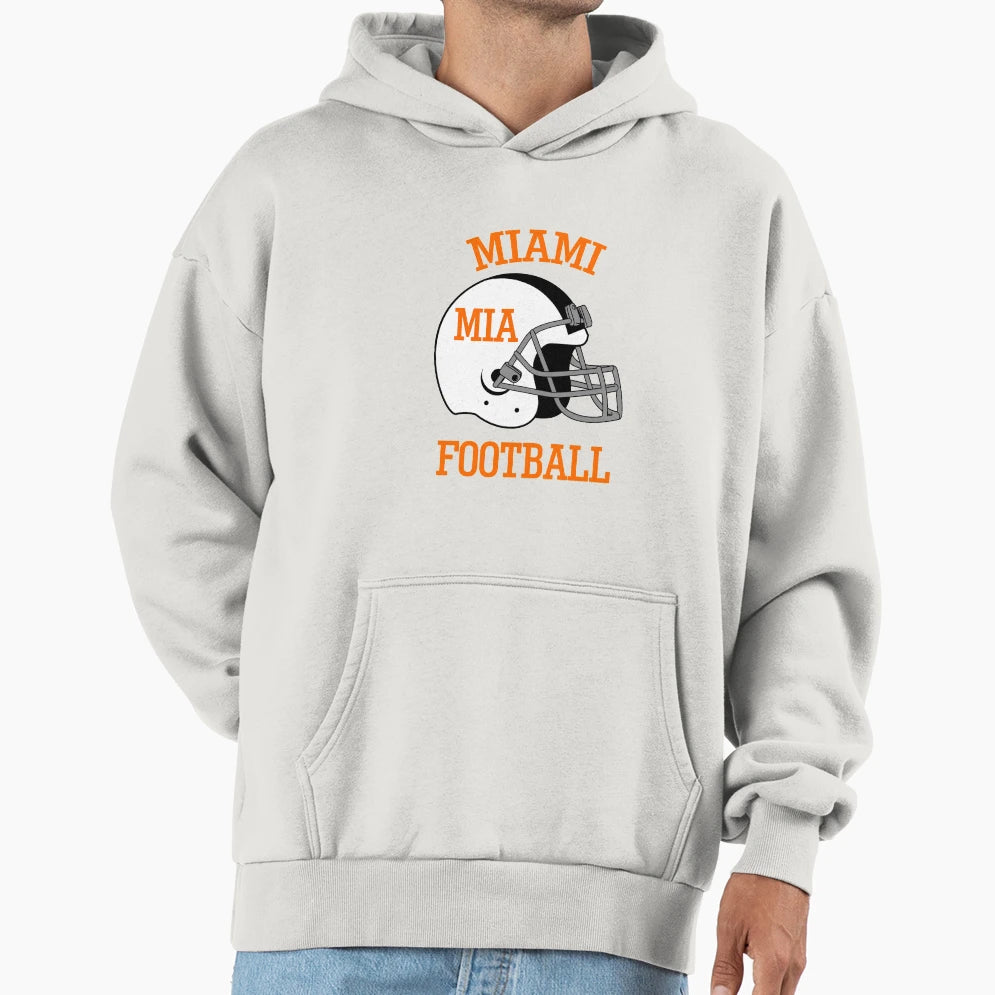 Miami Football And T-Shirt - Minimalist Print Men Women - T-Shirt, Sweatshirt, Hoodie