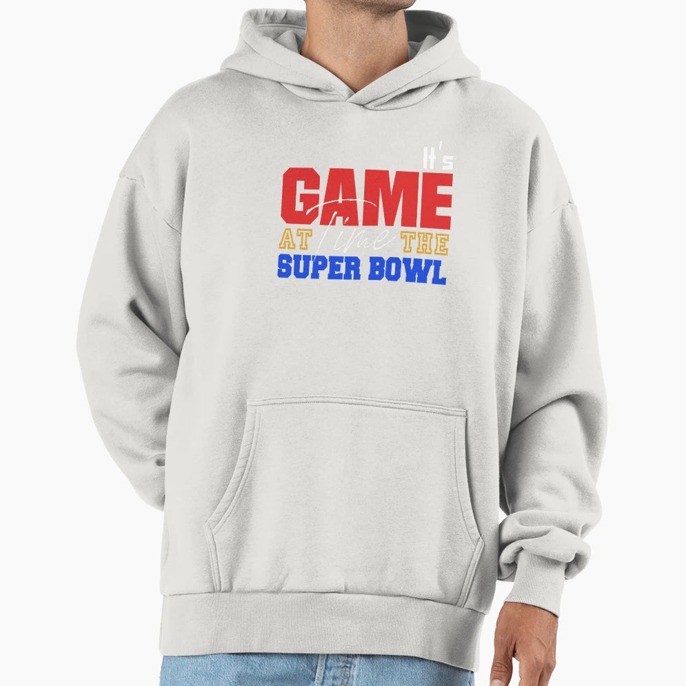 Game Time Super Bowl Hoodie - Casual Everyday Wear for Adults - T-Shirt, Sweatshirt, Hoodie