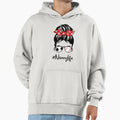Classy Nanny Life Soccer Messy Bun Hoodie - Custom Art Print Unisex - T-Shirt, Sweatshirt, Hoodie