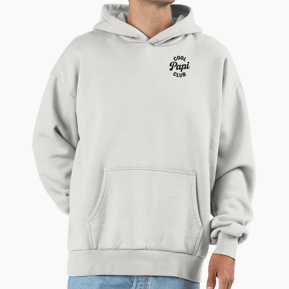 Grandpa Papi Club Fathers Day Hoodie - Custom Art Print for Adults - T-Shirt, Sweatshirt, Hoodie