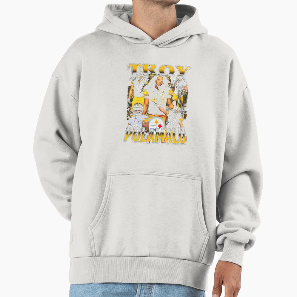 Troy Polamalu Bootleg Hoodie - Streetwear Style Men Women - T-Shirt, Sweatshirt, Hoodie